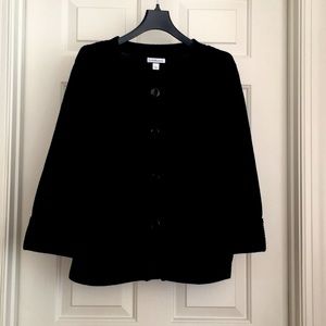 Croft&Barrow Button down Sweater Large Black